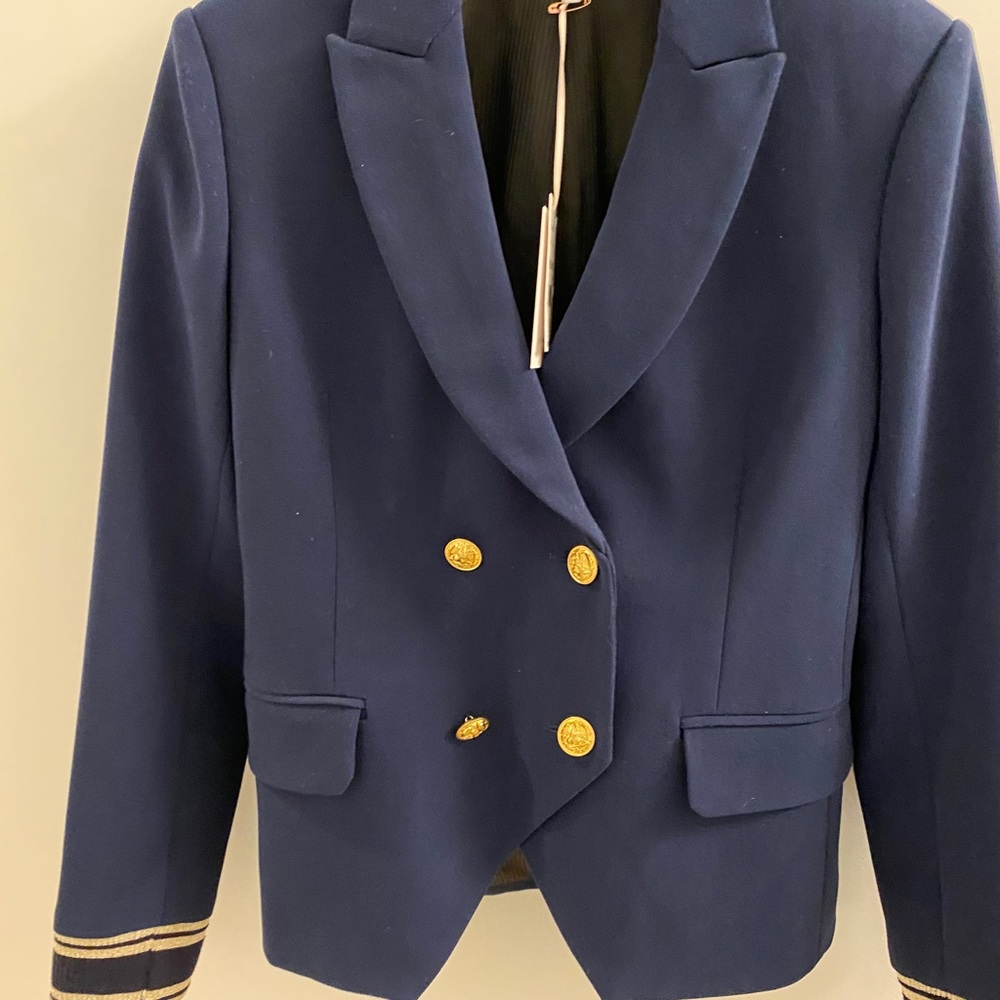 Scripted Blue Blazer - Picture 6 of 13